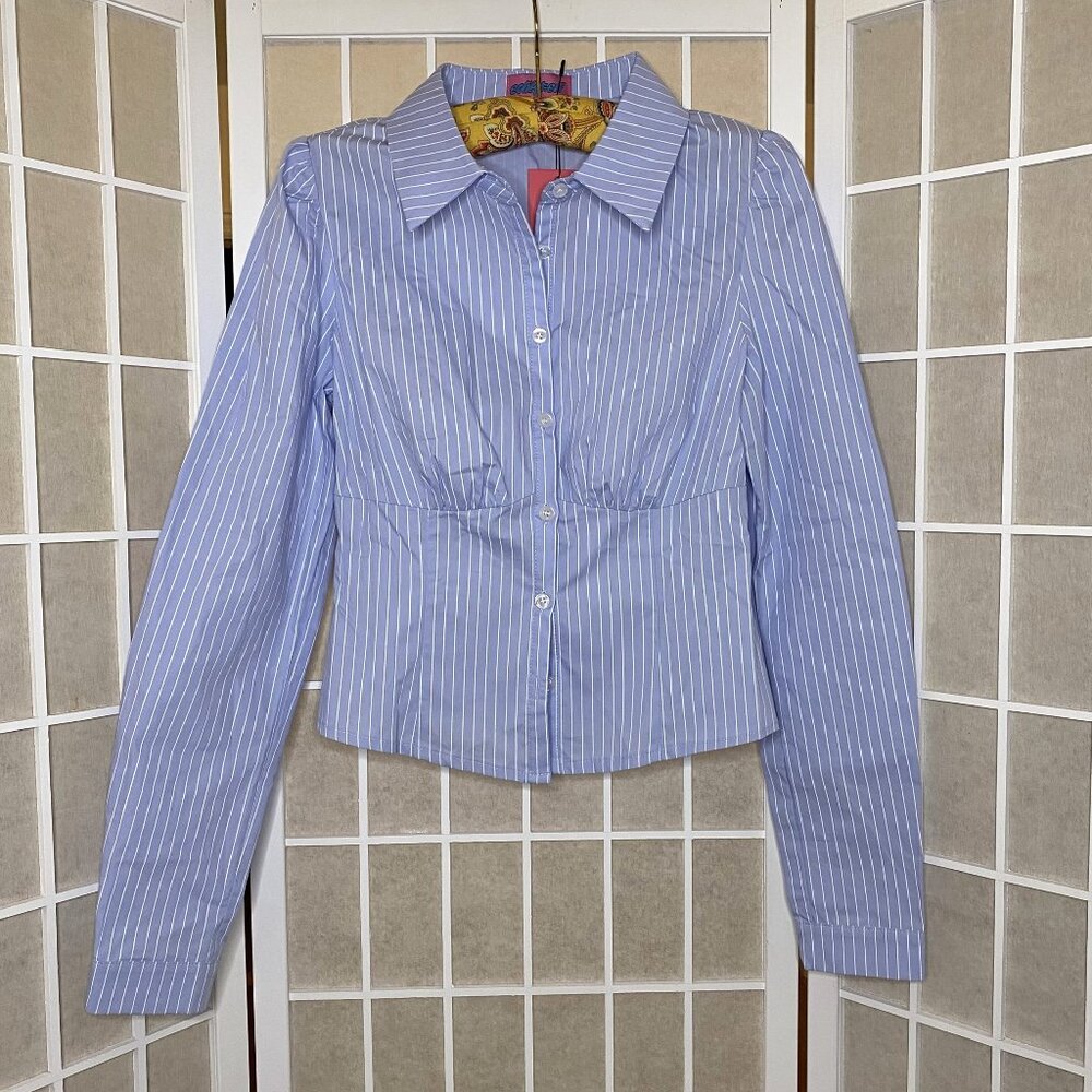 SOLD: Tailored Pinstripe Button Up Shirt